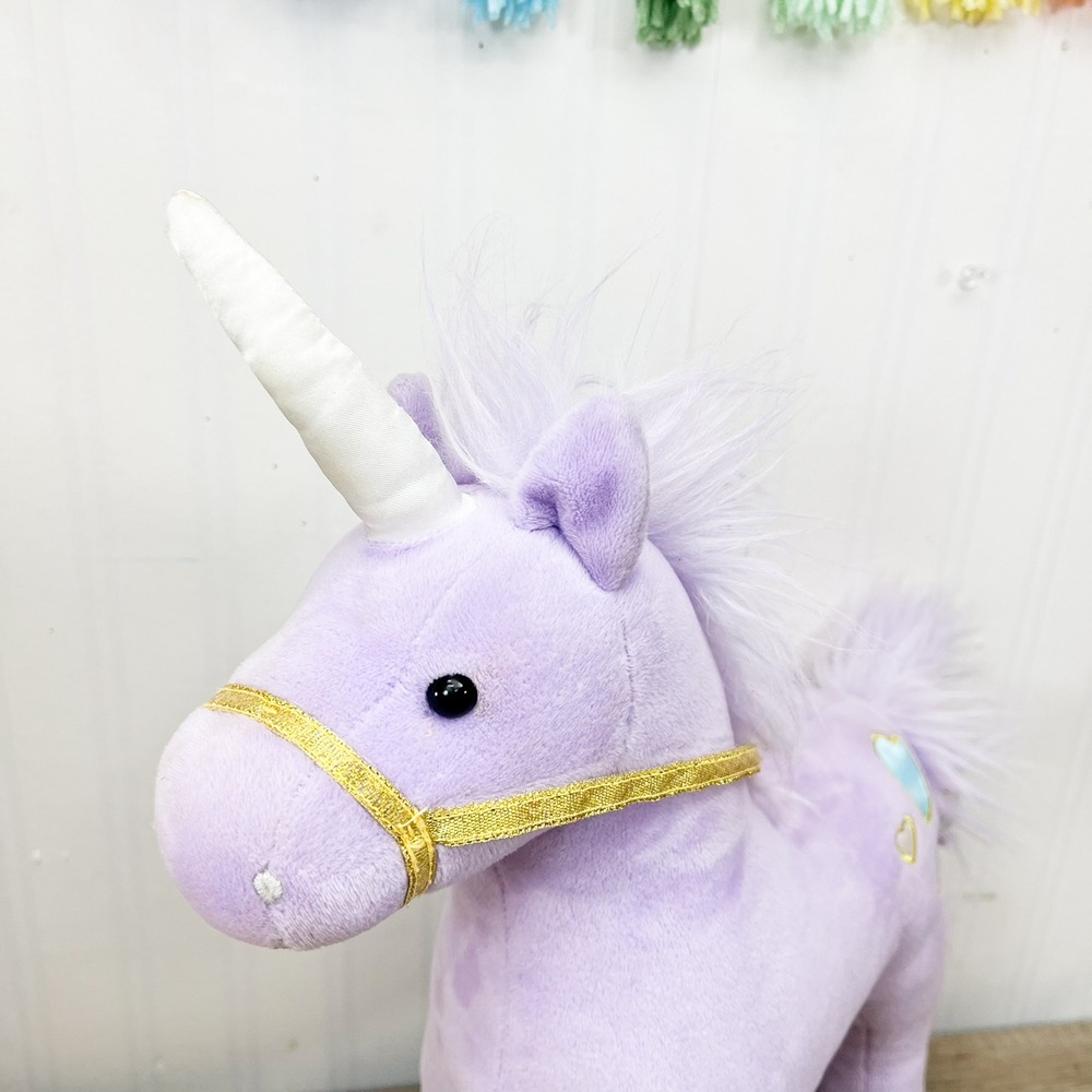 Gund Bluebell Unicorn Plush Purple Standing Stuffed Animal Heart 6049791 12in - Picture 2 of 13